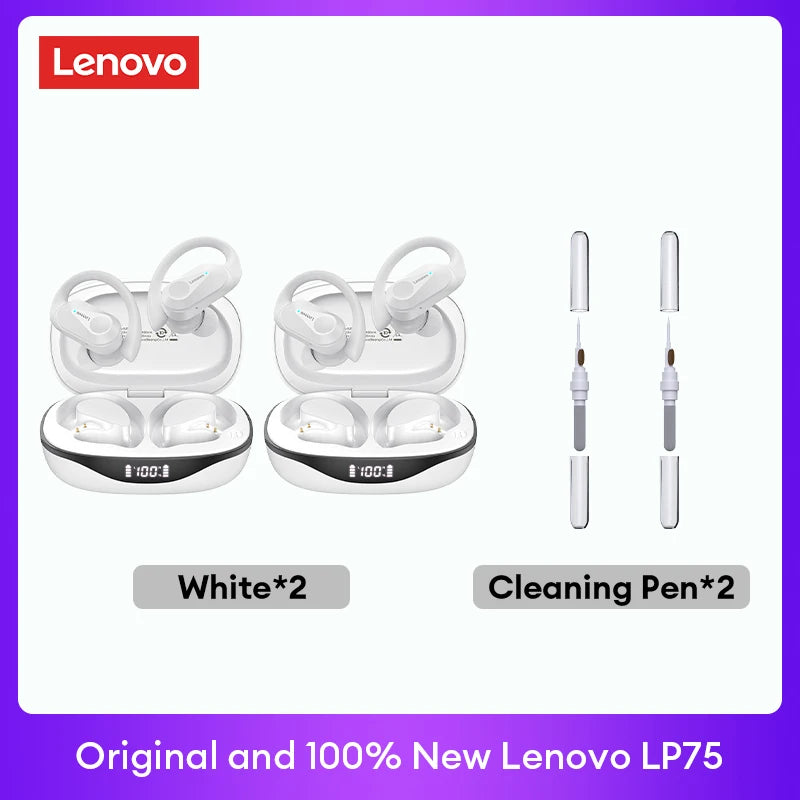 Original  LP75 TWS Bluetooth V5.3 Headphones Wireless LED Digital Display Earphones Noise Reduction Waterproof Headset New